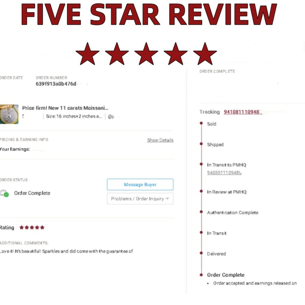 Price firm! New 11 carats Diamond Moissanite Necklace - Picture 10 of 10